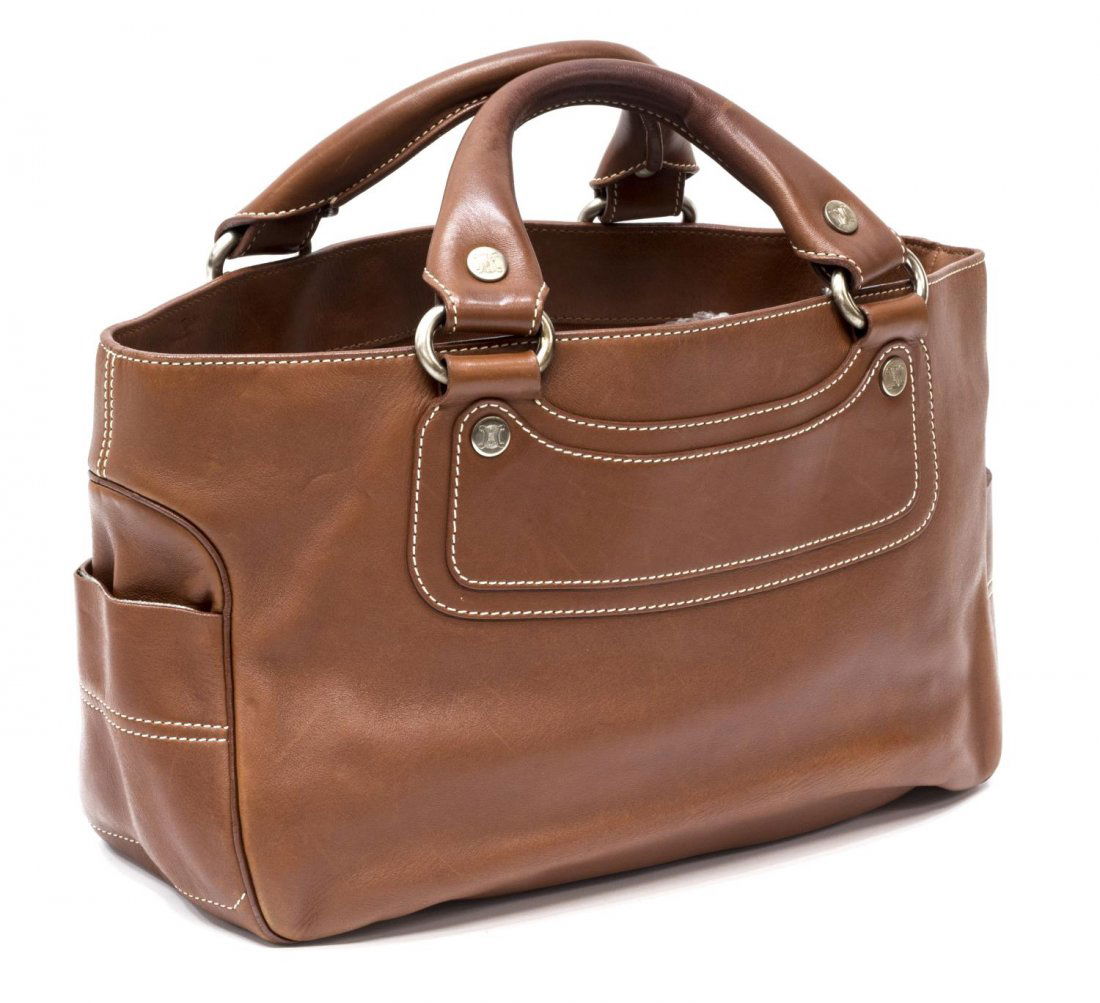 CELINE 'BOOGIE' BROWN LEATHER HAND BAG (1 of 5)