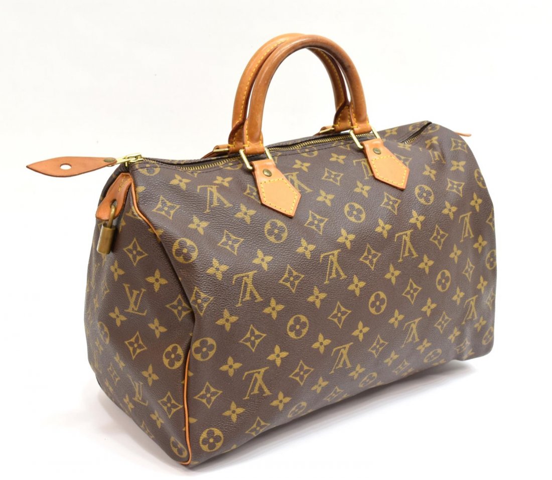 LOUIS VUITTON 'SPEEDY 35' MONOGRAM CANVAS HANDBAG (1 of 6)