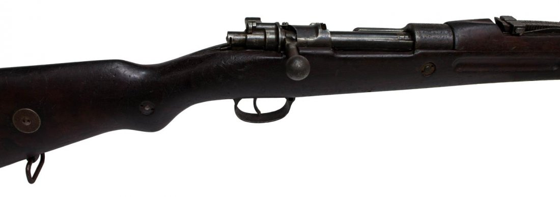 ROMANIAN CZECH MODEL VZ24 RIFLE: Romanian Czech Model 1924 short rifle, 8mm, 23" barrel, adkistab;e rear sight, four ling swivels, markings include "Ceskoslovenksa Zbrojovka, A.S, Brno, VZ 24", Romanian King Carol crest at top of rec