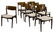 (8) DANISH MID CENTURY MODERN ROSEWOOD CHAIRS 1960