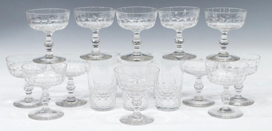 (18) BACCARAT CRYSTAL CHAMPAGNE & BARWARE GROUP (1 of 3)