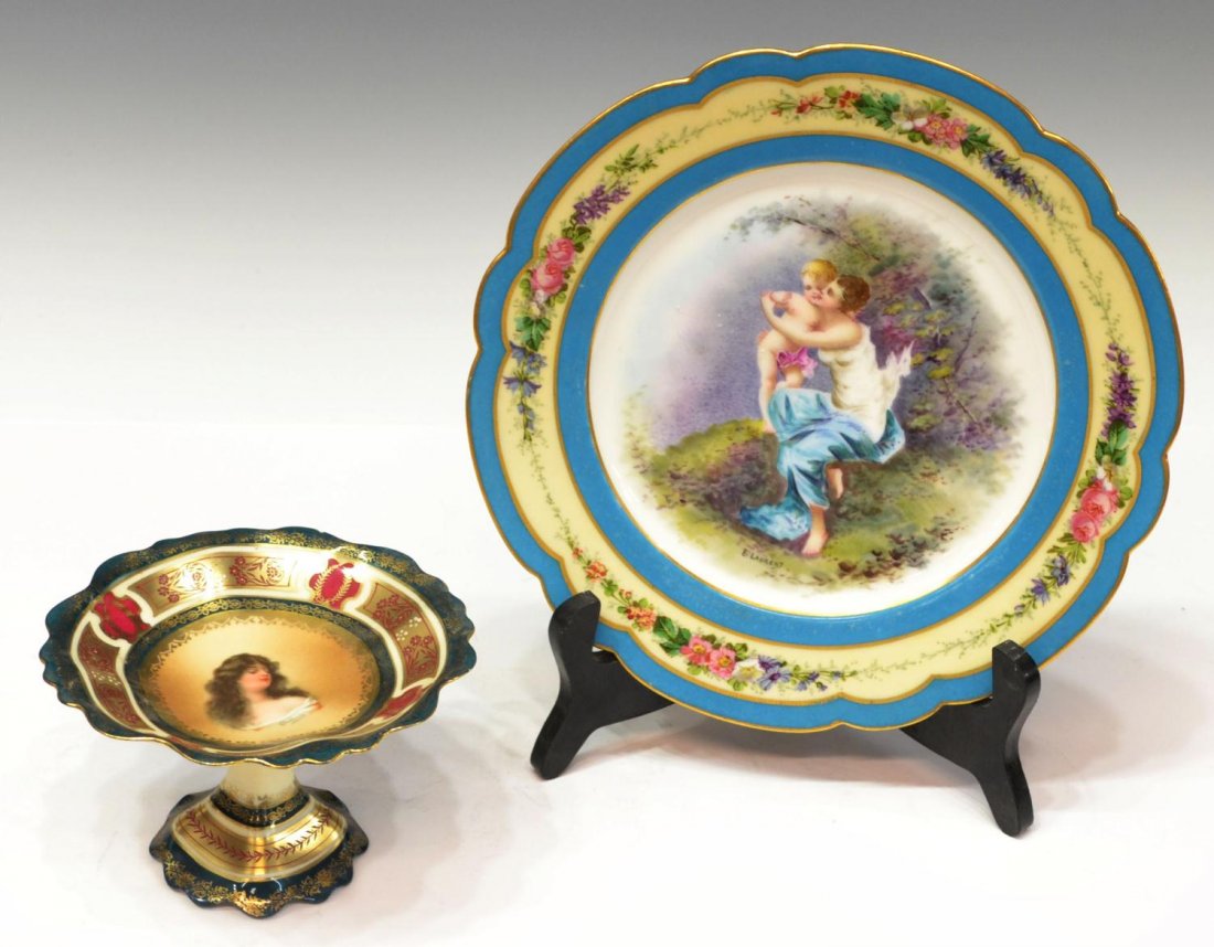 (2) SEVRES & WHEELOCK PORCELAIN CABINET ITEMS (1 of 10)