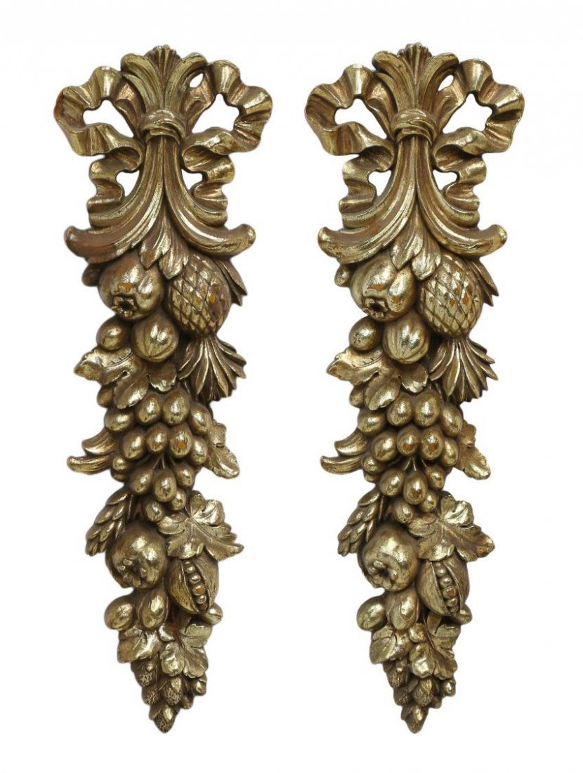 (2) AMERICAN GILTWOOD FRUITED WALL PENDANTS (1 of 4)