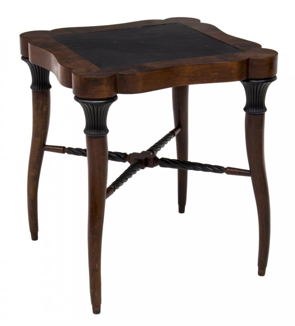 MATILAND SMITH STYLE CARVED SIDE TABLE, 20TH C (1 of 2)