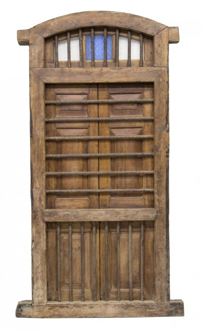 ARCHITECTURAL COLONIAL MONESTARY WINDOW 19TH C (1 of 3)