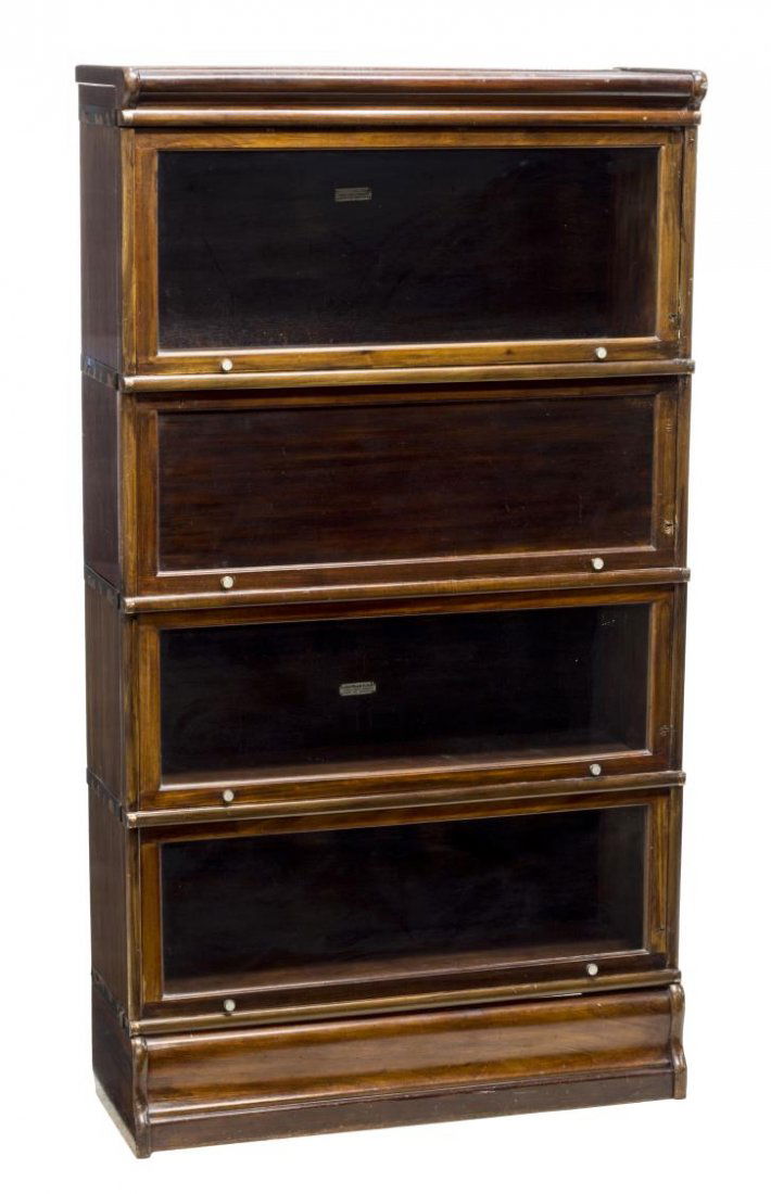 GLOBE WERNICKE FOUR STACK LAWYERS BOOKCASE (1 of 4)