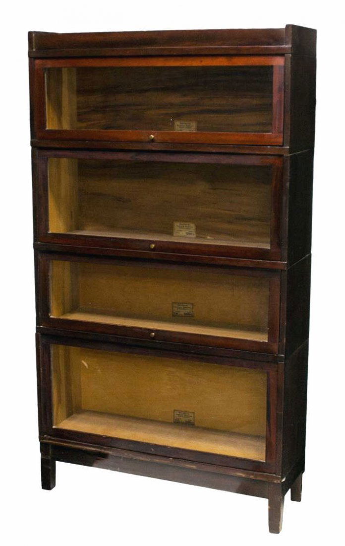 GLOBE WERNICKE FOUR STACK LAWYERS BOOKCASE (1 of 5)