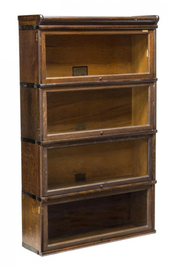 GLOBE WERNICKE OAK LAWYERS BOOKCASE (1 of 4)