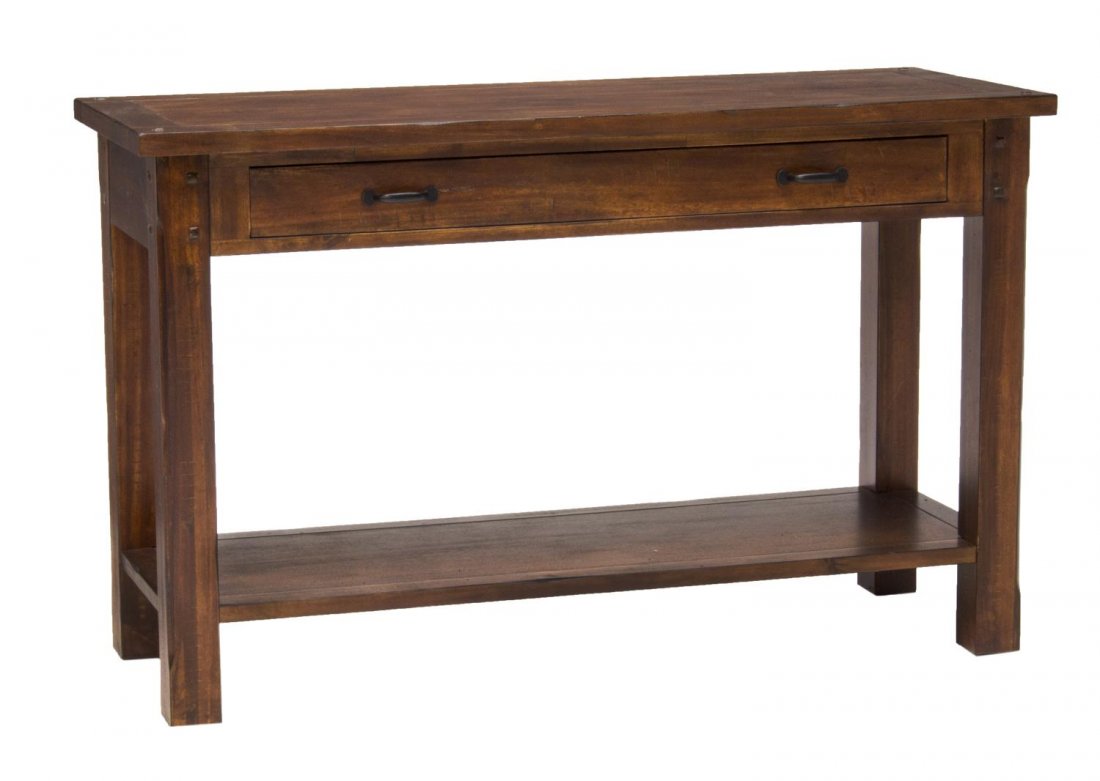 MAHOGANY ARTS & CRAFTS STYLE CONSOLE TABLE (1 of 3)