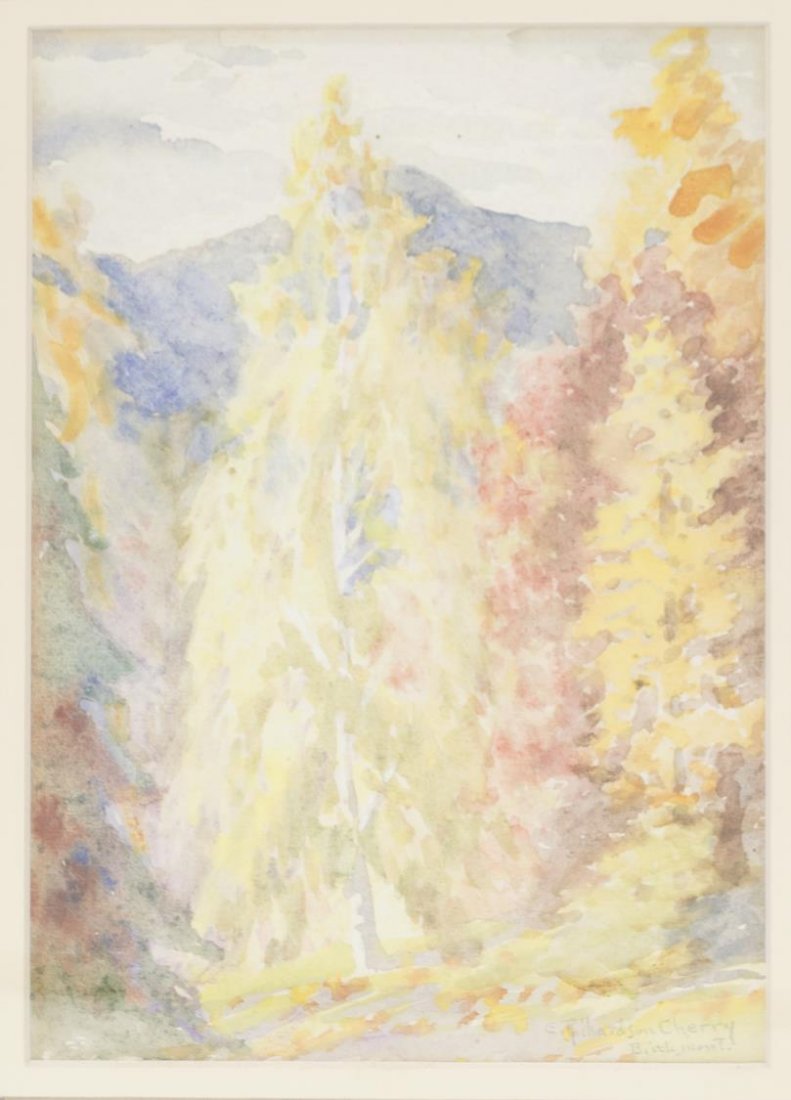 EMMA LOUISE RICHARDSON CHERRY (1859 - 1954) W/C (1 of 5)