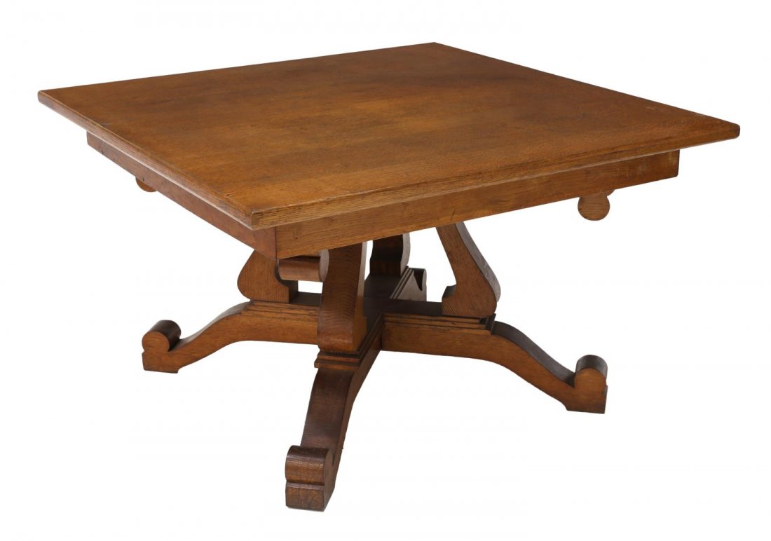 STUDIO LUIGI COPPEDE OAK EXTENDABLE DINING TABLE (1 of 2)