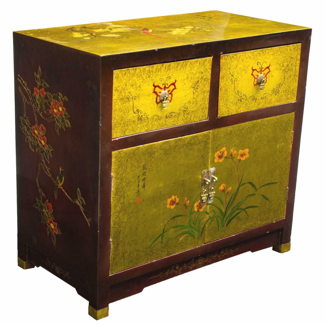 DIMINUTIVE FOLIATE & SONGBIRD CHINESE CABINET (1 of 6)