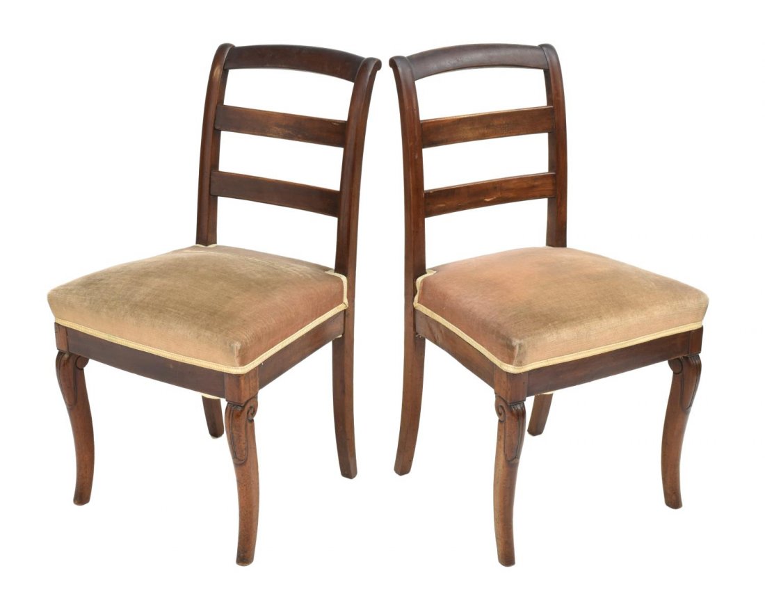 (2) FRENCH CHARLES X STYLE CHAIRS, 19TH C. (1 of 2)