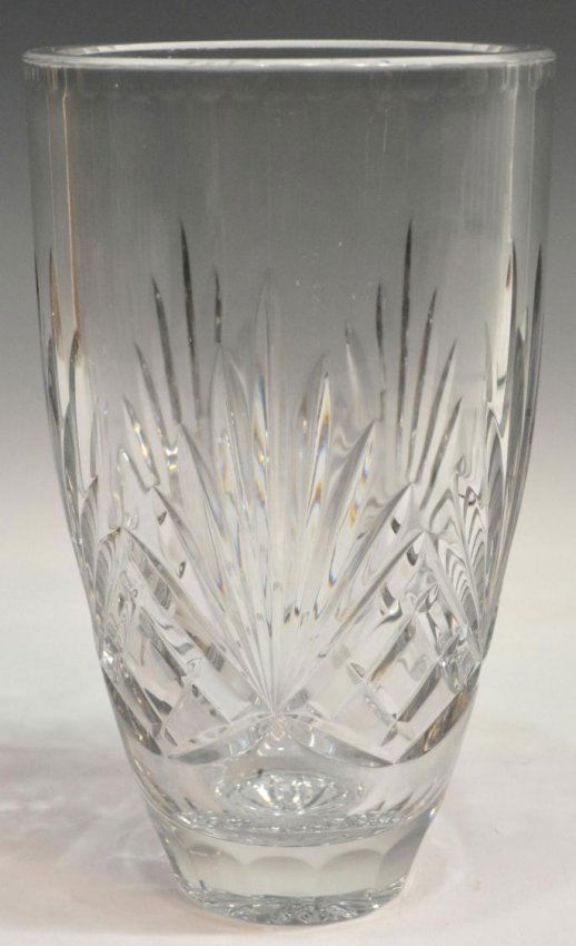LARGE SIGNED CRYSTAL VASE (1 of 4)