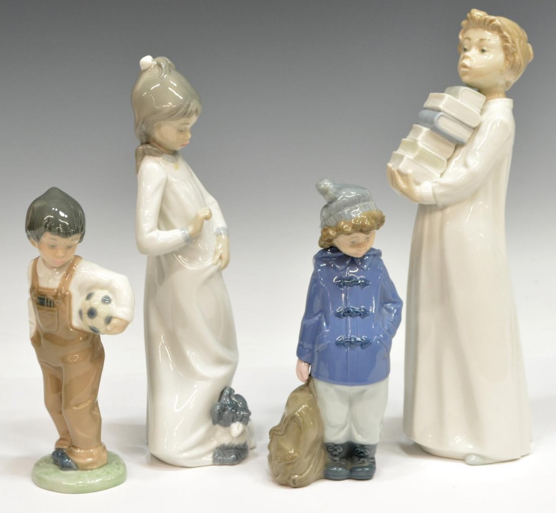 (4) COLLECTION NAO BY LLADRO PORCELAIN FIGURES (1 of 5)