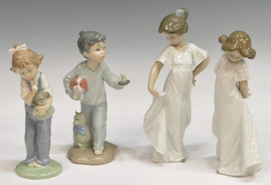 (4) COLLECTION NAO BY LLADRO PORCELAIN FIGURES (1 of 5)