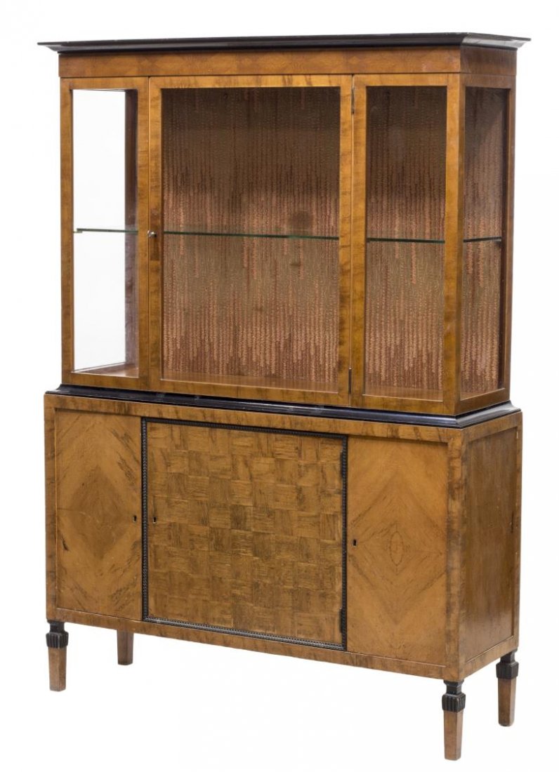 BIEDERMEIER STYLE DISPLAY CABINET (1 of 3)