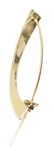 (2) BETTY COOKE 14K GOLD MODERNIST DROP EARRINGS - 2