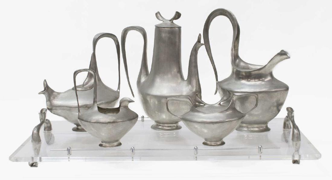 (6) SCARCE CASTOR-COOPER "MODERNIST" TEA SERVICE (1 of 5)