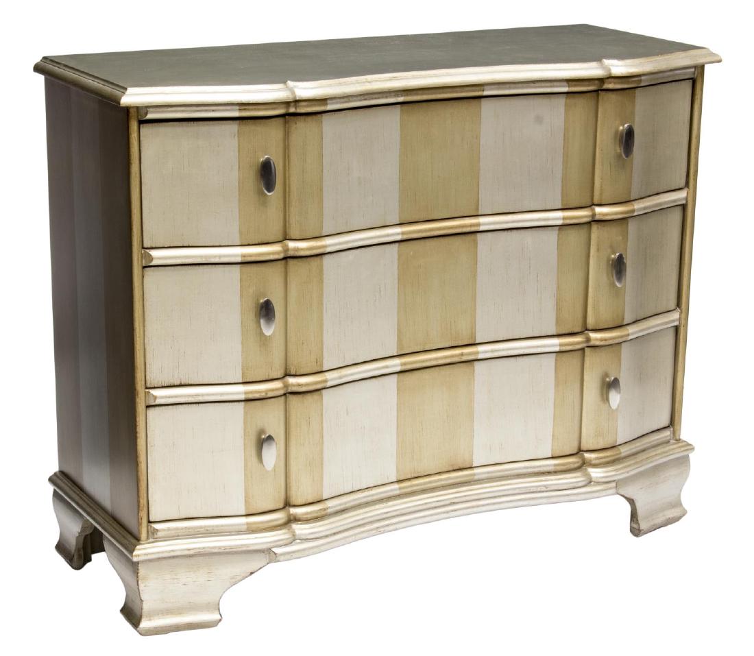 SERPENTINE FRONT THREE DRAWER CHEST (1 of 2)