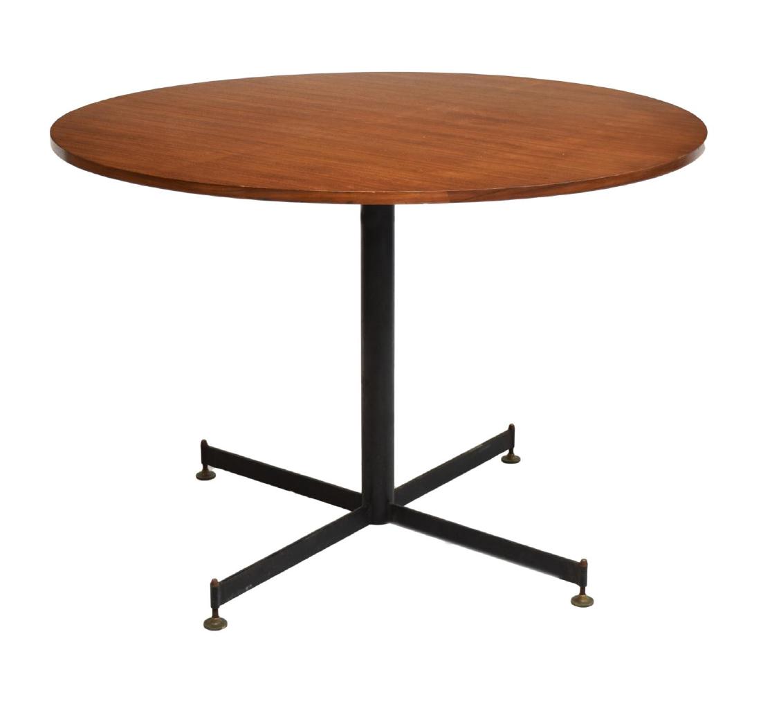 ITALIAN MID-CENTURY MODERN TEAK & IRON TABLE (1 of 3)