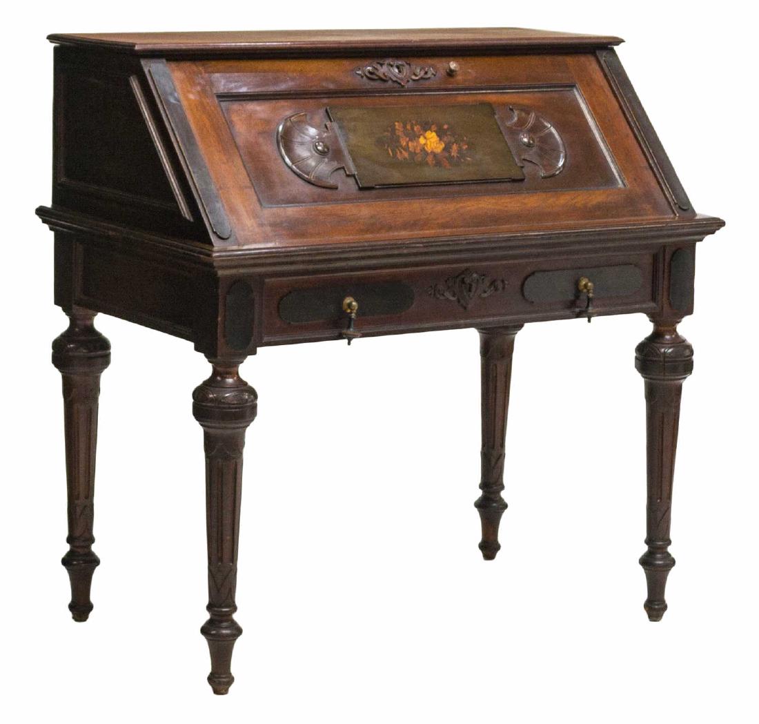 AMERICAN RENAISSANCE REVIVAL FALL FRONT DESK (1 of 3)