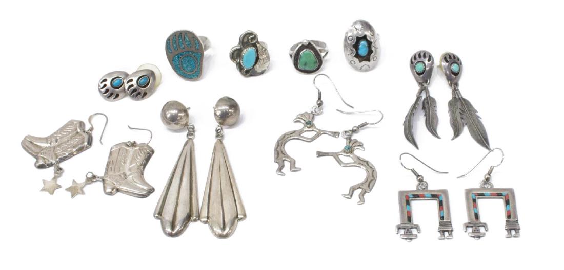16) LADIES ESTATE SOUTHWEST STYLE JEWELRY GROUP (1 of 4)