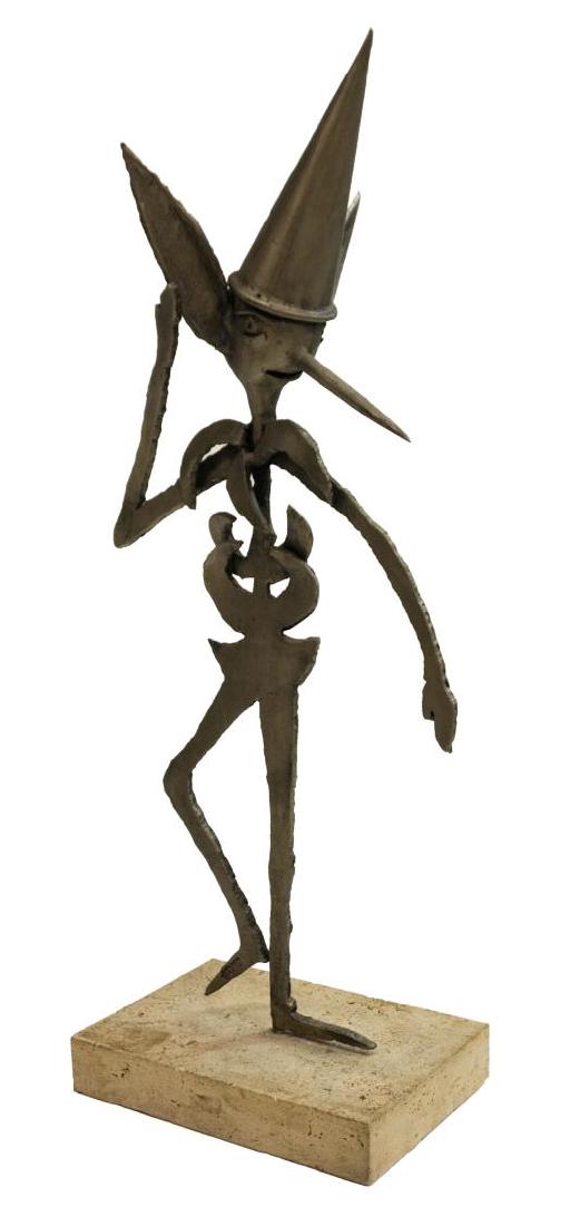 ITALIAN ABSTRACT METAL PINOCCHIO STATUE GIACHETTI (1 of 6)