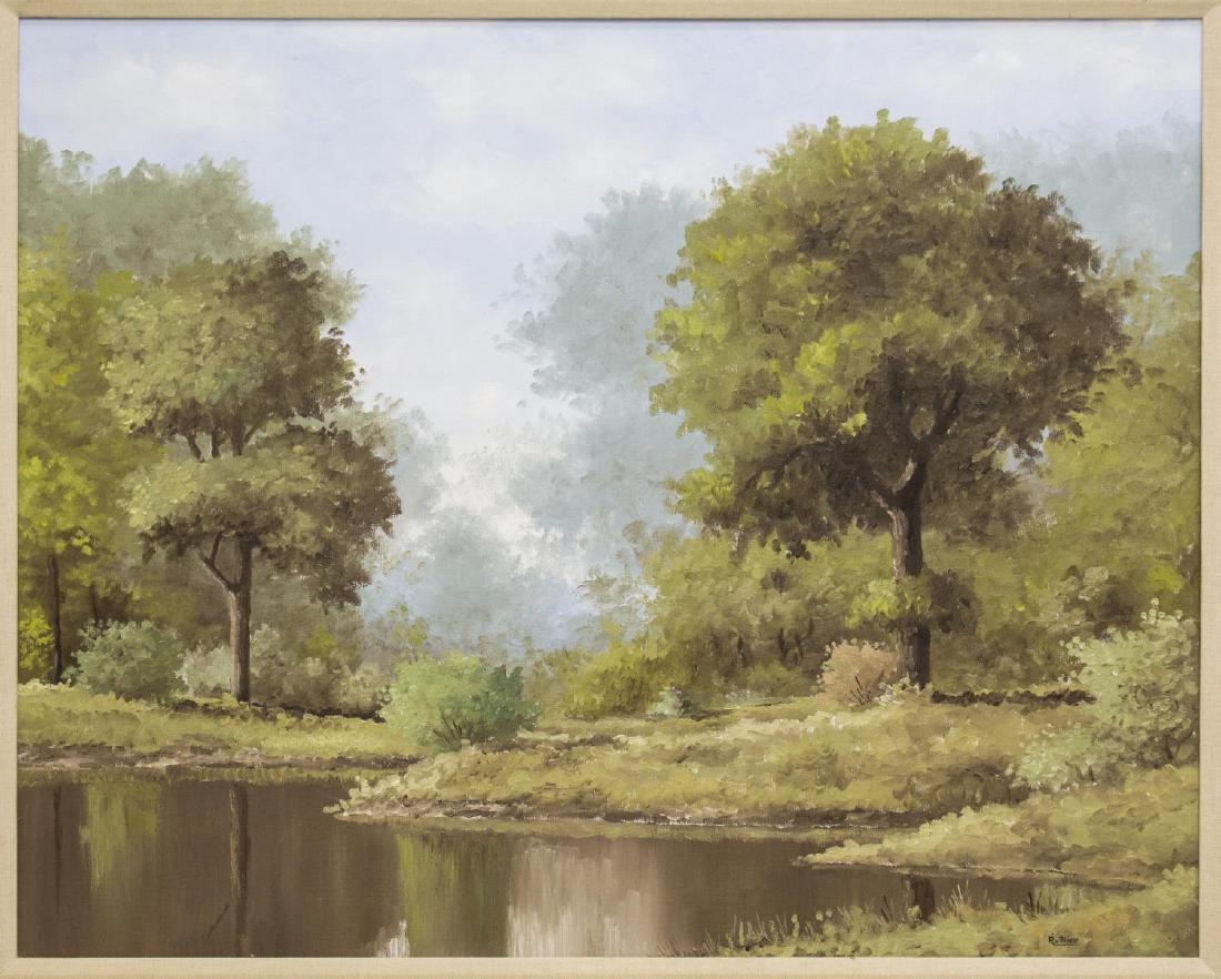 JERRY RUTHVEN (B. 1947) TEXAS POND SCENE (1 of 4)