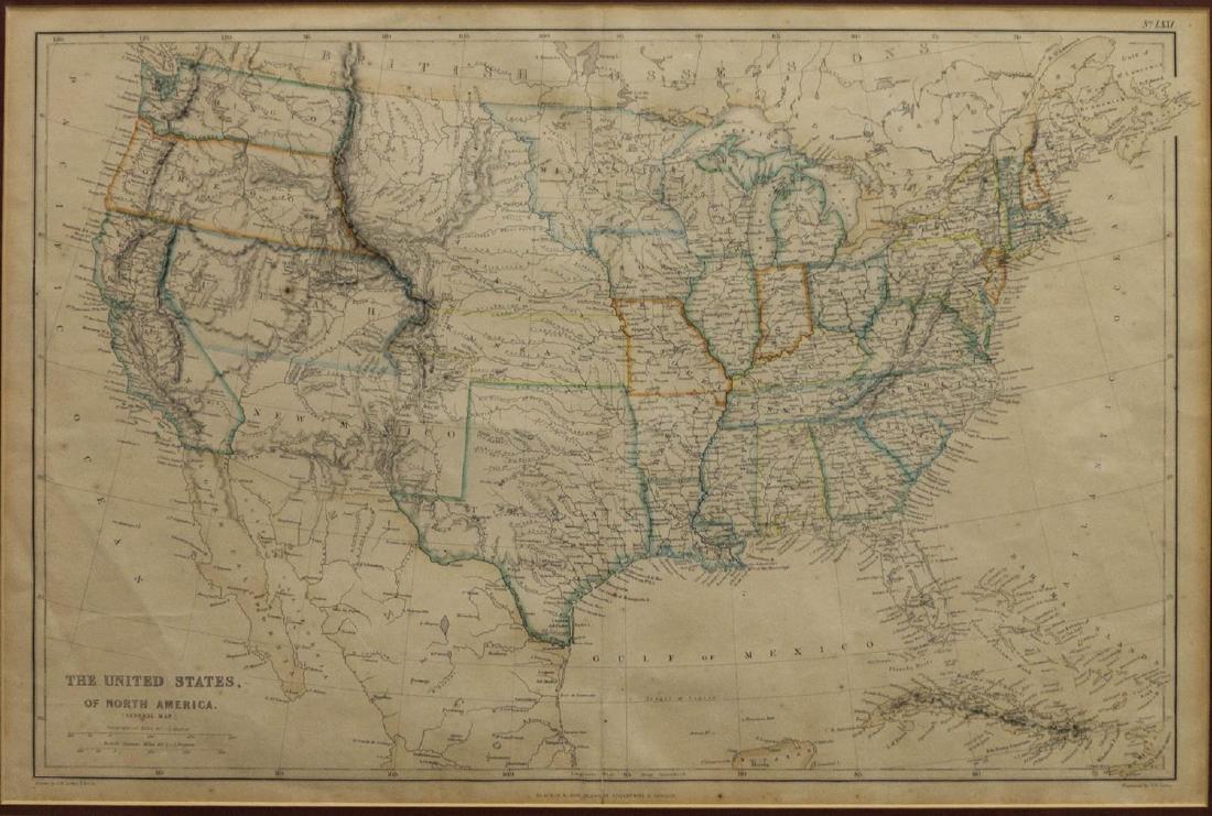 United States 1860 Map J w Lowry - 50069652 1 X