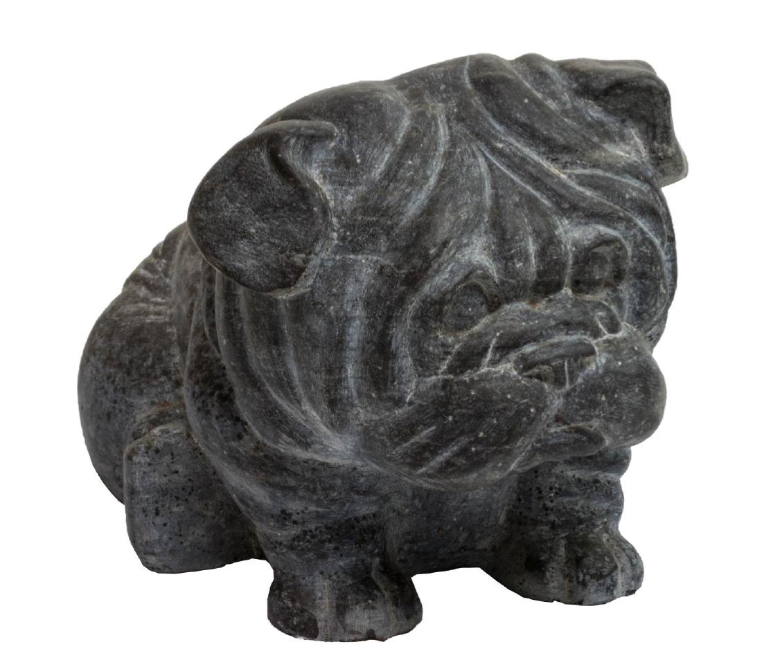 ITALIAN CARVED SHARPEI STATUE R. ANGELETTI 19TH C (1 of 5)