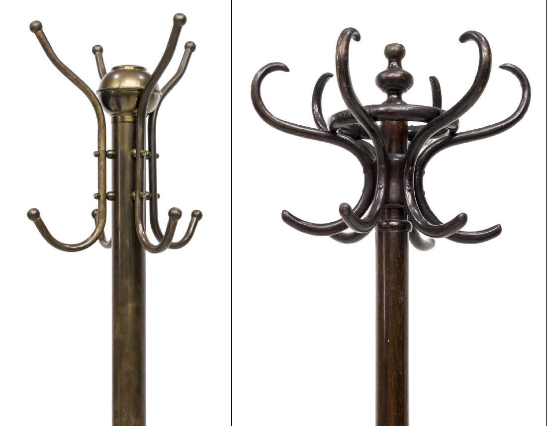 (2) VICTORIAN STANDING COAT/HAT RACKS, 20TH C (1 of 4)