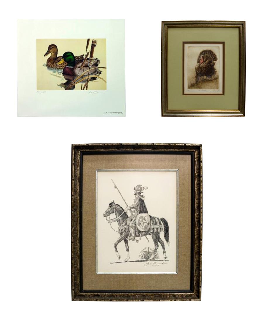 (3) FRAMED ARTWORK, SANDY SCOTT, JOSE CISNEROS ETC (1 of 9)