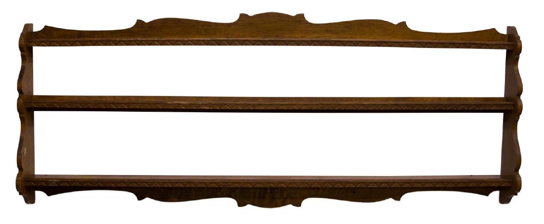FRENCH OAK DISPLAY WALL SHELF (1 of 2)