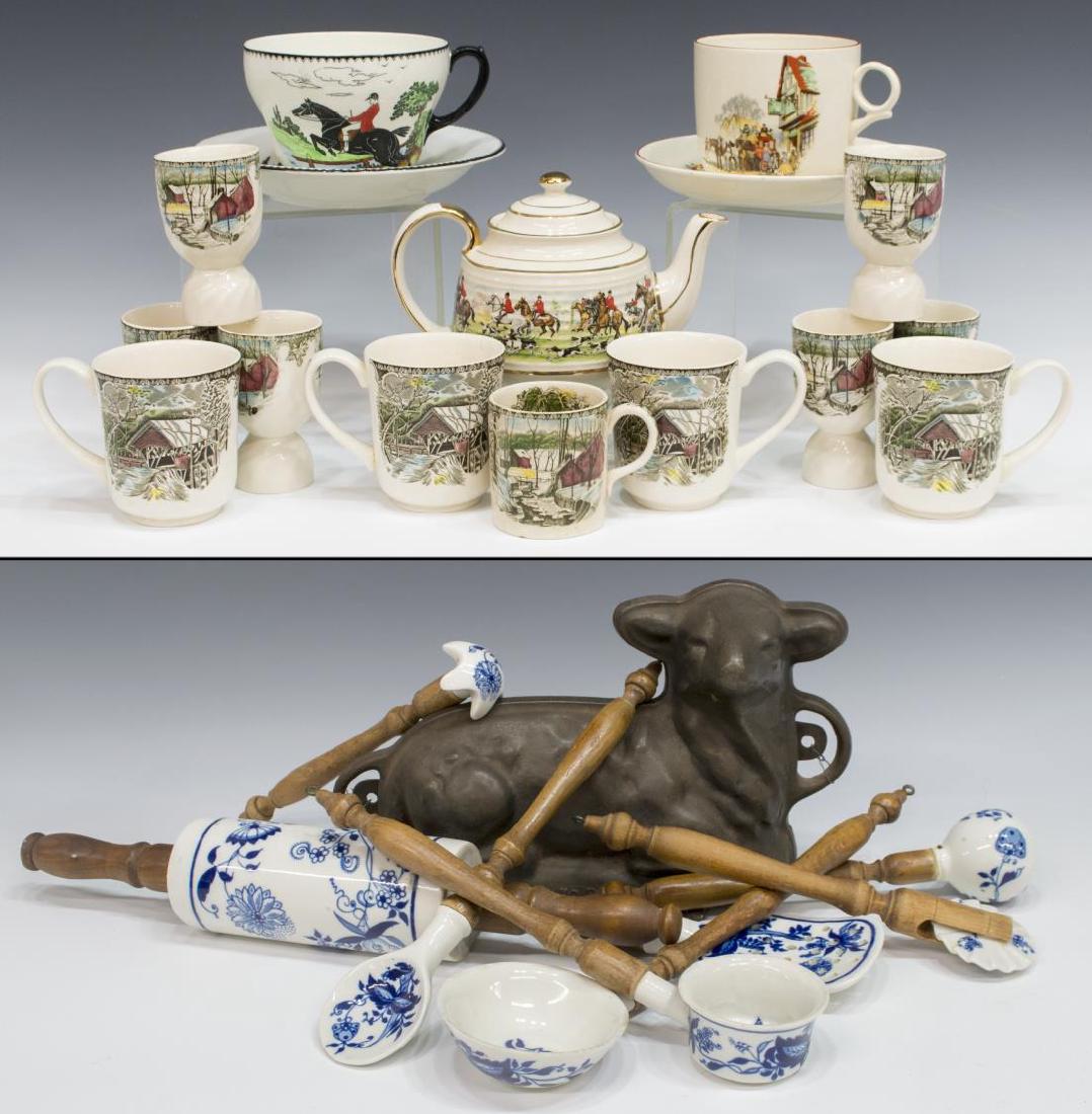 (25) FRIENDLY VILLAGE & BLUE ONION STYLE TABLEWARE (1 of 9)