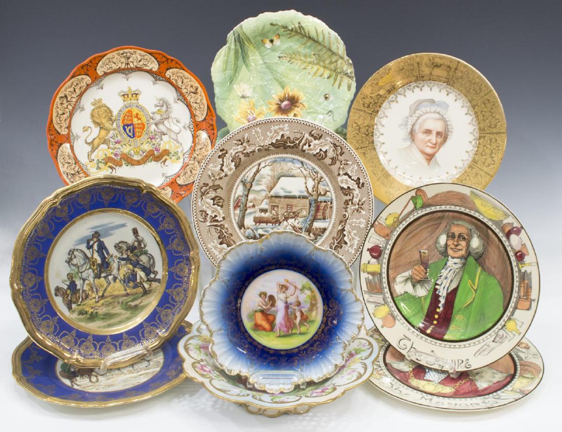 (11) VARIOUS PARCEL GILT PORCELAIN TABLE ITEMS (1 of 8)