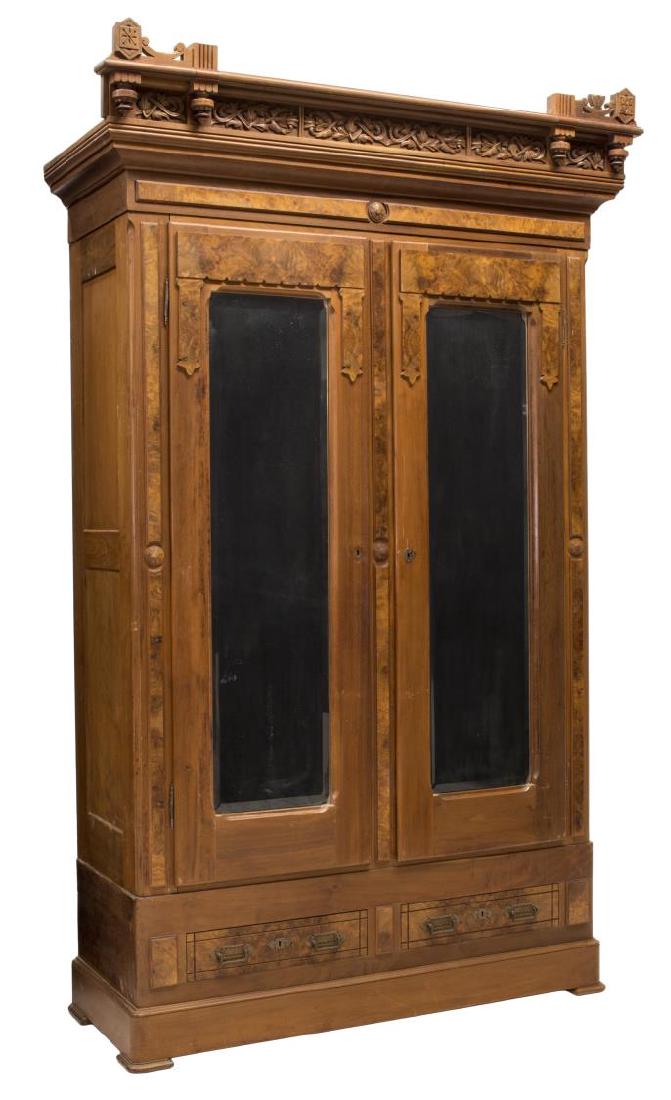 AMERICAN VICTORIAN RENAISSANCE REVIVAL ARMOIRE (1 of 4)