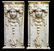 (2) ITALIAN STILE LIBERTY MARBLE CORBEL PANELS