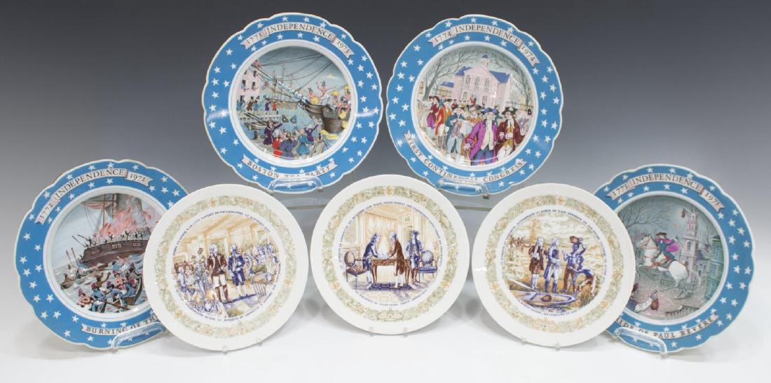 (7) PORCELAIN FRENCH COLLECTABLE PLATE SERIES (1 of 7)