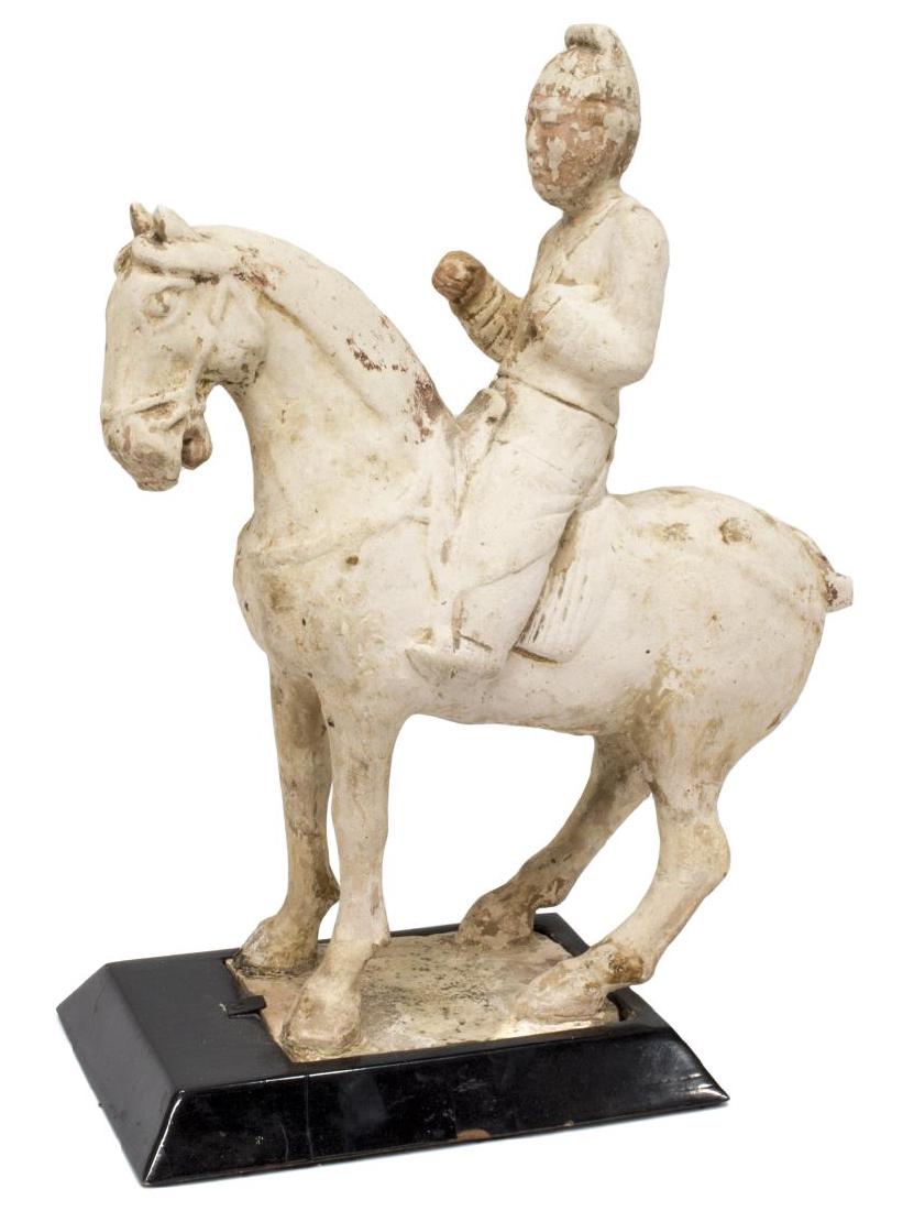CHINESE TANG DYNASTY EQUESTRIAN TOMB FIGURE (1 of 6)
