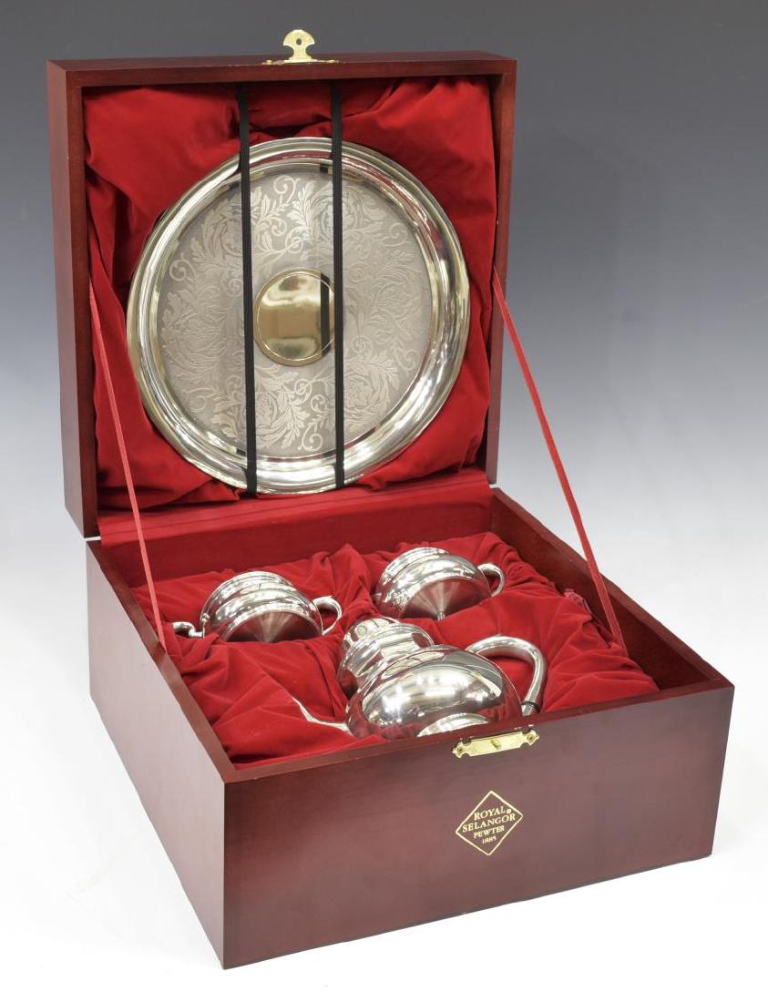 ROYAL SANGOR CASED PEWTER COFFEE SERVICE (1 of 3)