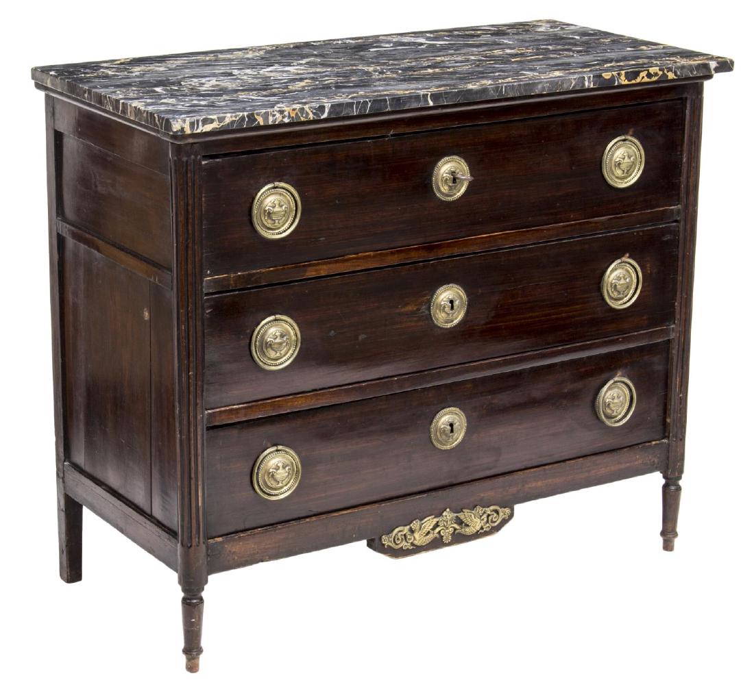 LOUIS XVI STYLE THREE DRAWER COMMODE (1 of 2)