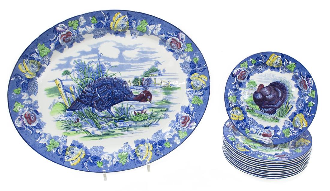 (13) ENOCH WOODS TRANSFER TURKEY SERVICEWARE (1 of 4)