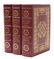 (3) SHELBY FOOTE SIGNED LEATHER CIVIL WAR BOOKS
