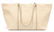 FENDI TAN ON BEIGE MONOGRAM CANVAS TOTE - 2