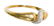 LADIES ESTATE 18KT GOLD & DIAMOND HINGED BANGLE