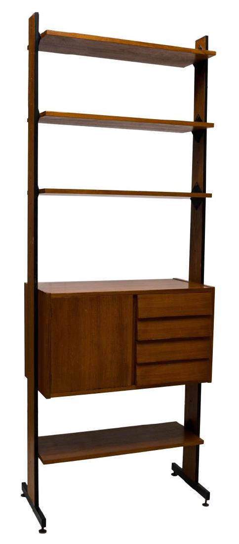 ITALIAN MID-CENTURY MODERN TEAKWOOD BOOKCASE (1 of 2)