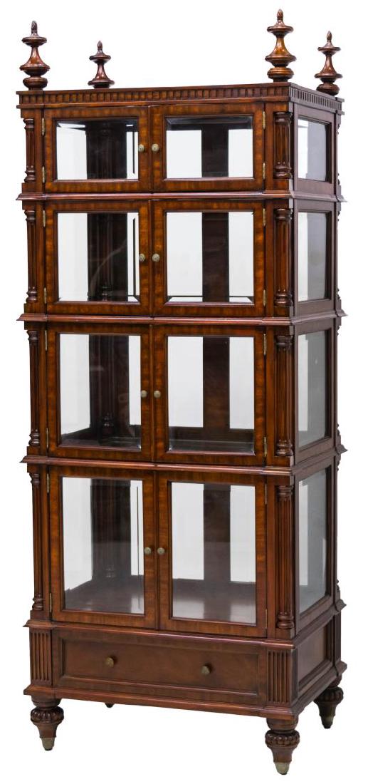 MAITLAND-SMITH GLASS & MAHOGANY DISPLAY CABINET (1 of 3)