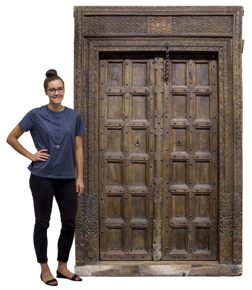 BRITISH COLONIAL STYLE IRON CLAD FORTRESS DOORS (1 of 2)