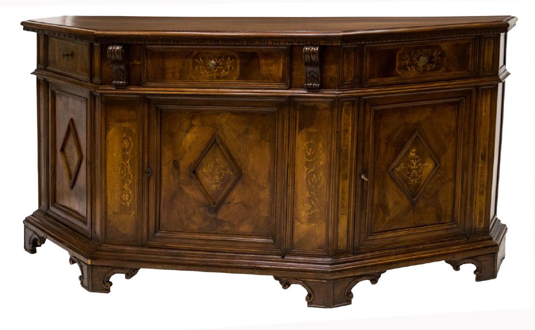 ITALIAN TUSCAN INLAID SIDEBOARD (1 of 5)